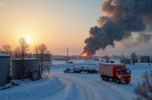 Ust-Luga unter Feuer: Ukrainischen Angriff? Wirtschaftliche Folgen! | Symbolbild KI-generiert © 2026 EMH AG JS by Flux